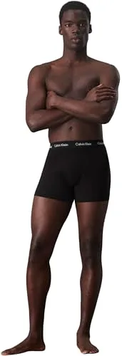 Calvin Klein ▫️ Cuecas boxer para homem, embalagem de 3 Trunks, roupa interior 6