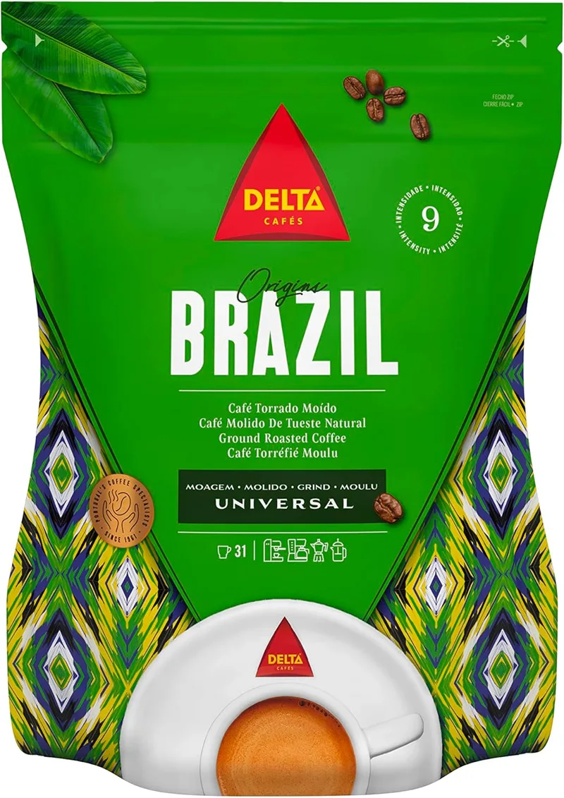Delta Cafés ▫️ Origem Brasil - Café Moído - Mistura Aromática e Tropical - Doce e Frutado - 220 g