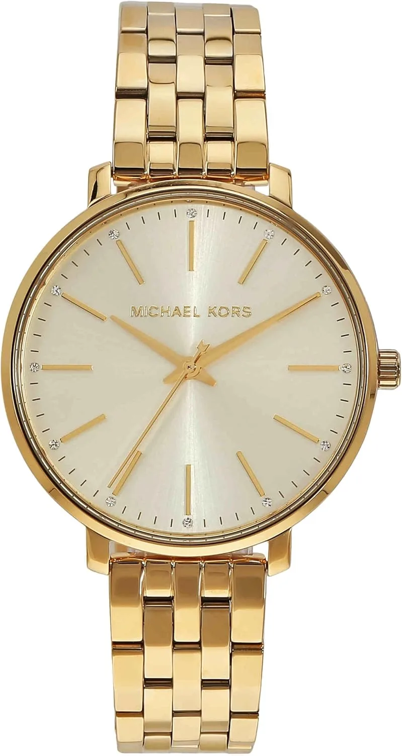 Michael Kors ▫️ Relógio para mulher, modelo Pyper, com movimento de quartzo de três ponteiros e bracelete em aço inoxidável ou liga metálica