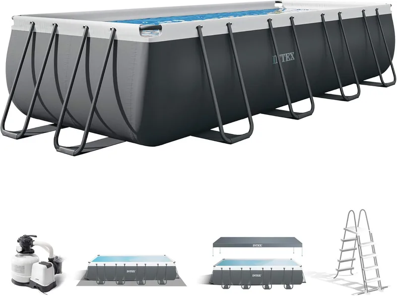 Intex ▫️ 55220 - Piscina desmontável retangular Ultra XTR Frame 549x274x132 + sistema de filtragem