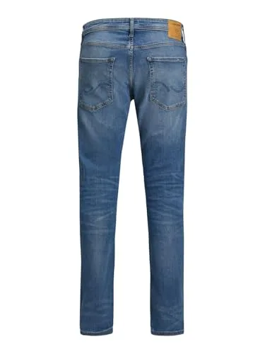 JACK & JONES ▫️ Calças de ganga slim fit de cintura baixa, estilo 5 bolsos, calças de ganga casuais para homem (Reino Unido), cintura 28 a 36 4
