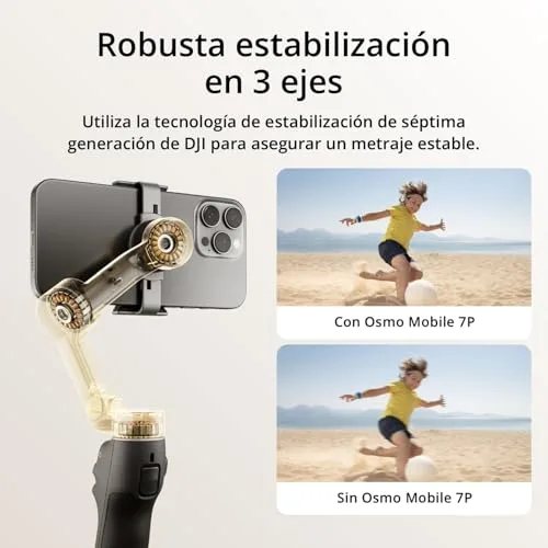 DJI ▫️ Estabilizador Osmo Mobile 7P para iPhone e Android, Rastreamento Nativo 3