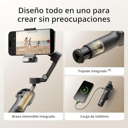 DJI ▫️ Estabilizador Osmo Mobile 7P para iPhone e Android, Rastreamento Nativo 5