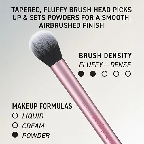 REAL TECHNIQUES ▫️ Kit de esponjas de maquilhagem Everyday Essentials, pincéis de maquilhagem e esponja para misturar maquilhagem, para base, blush e bronzeador, conjunto de 5 peças 6