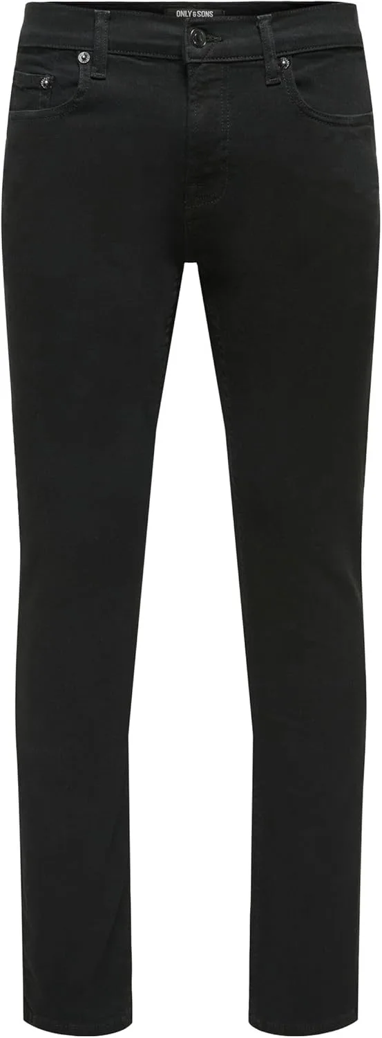 Only & Sons ▫️ Calças de ganga Slim Fit Calças de ganga Onsloom de cintura média e corte justo