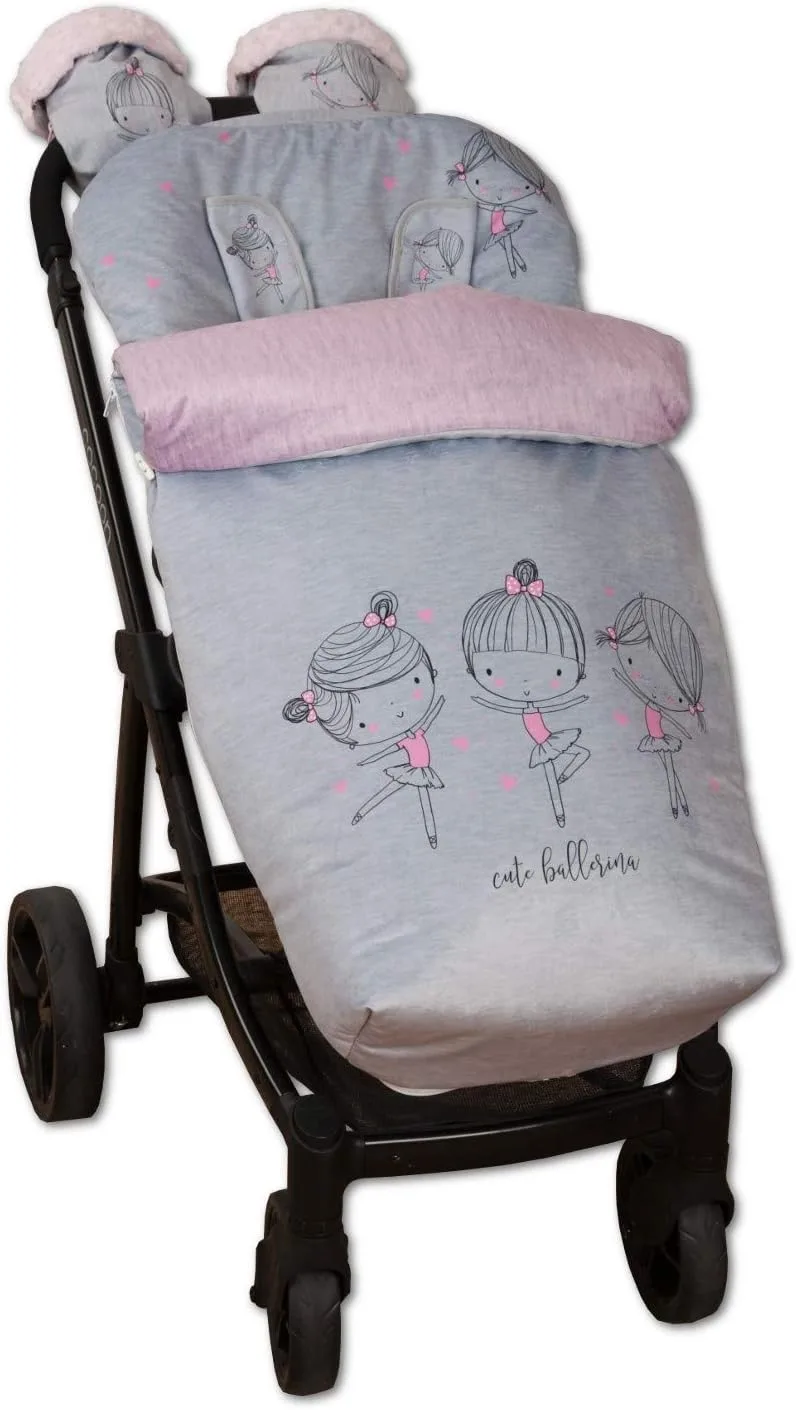 Babyline ▫️ 2000660 - Saco para carrinho de bebé, unissexo, Ballerina