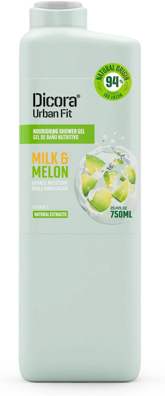 Dicora Urban Fit ▫️ Gel de Banho com Vitamina A, Leite e Melão 750 ml