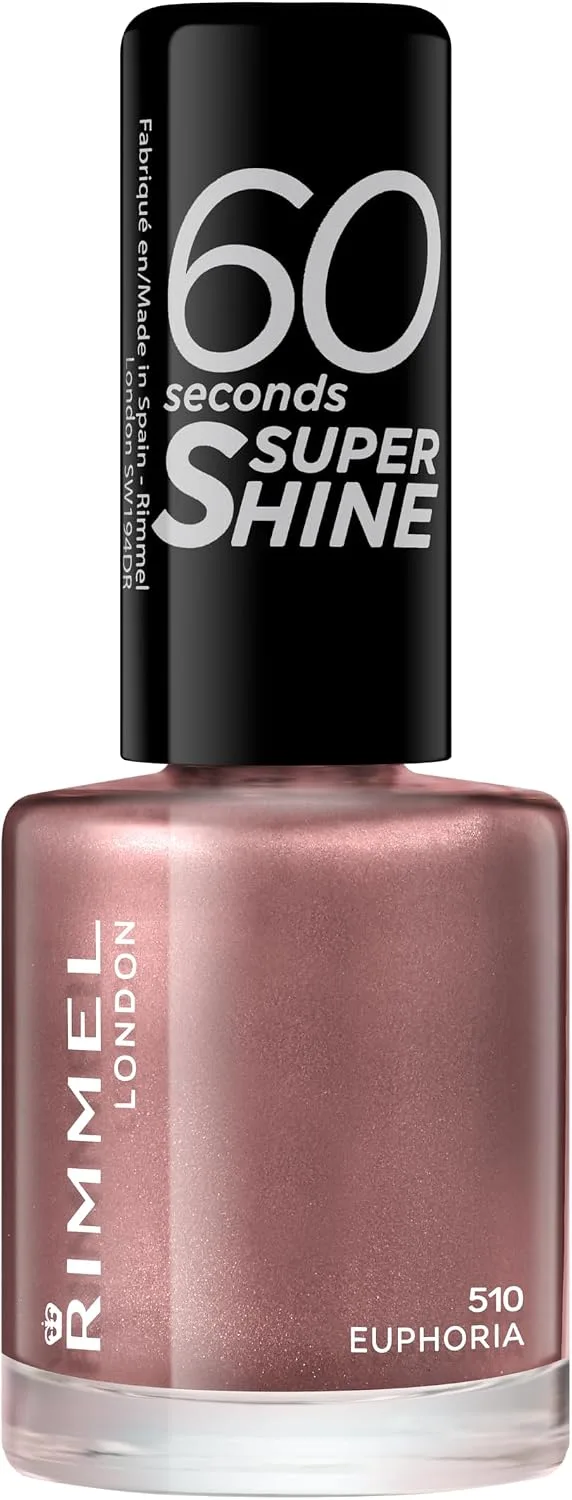 Rimmel London ▫️ 60 Seconds Super Shine Verniz para unhas 01 Euphoria