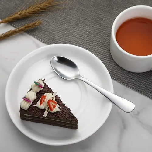 Amazon Basics ▫️ Colher de café em aço inoxidável com borda arredondada, 13,3 cm, embalagem de 12 unidades 5