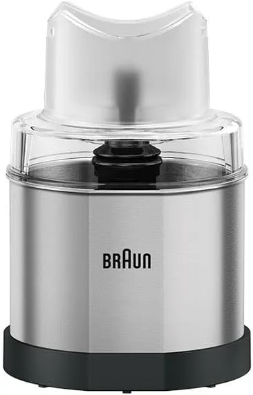 Braun ▫️ MQ 60 Acessório EasyClick Moedor de café e especiarias para a batedeira manual MQ 3 e MQ 5, moedor de 350 ml, aço inoxidável
