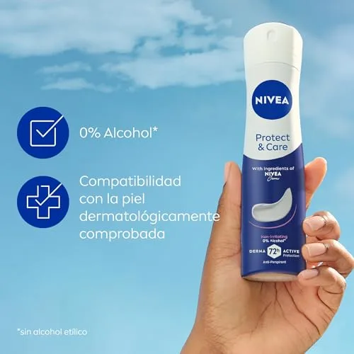 NIVEA ▫️ Protect & Care Roll-on em embalagem de 6 (6 x 50 ml), desodorizante antitranspirante com o aroma Creme, desodorizante roll-on com 0% de álcool 4