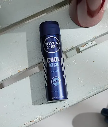 NIVEA MEN ▫️ Cool Kick Spray em embalagem de 6 (6 x 200 ml), desodorizante para homem com um toque de frescura, desodorizante antitranspirante para o cuidado masculino 2