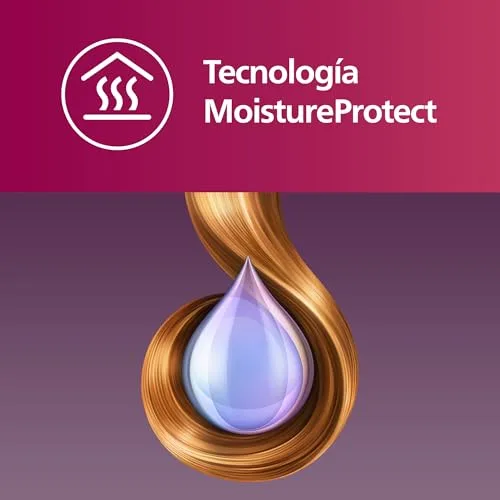 PHILIPS ▫️ Modelador de Cabelo Automático, com tecnologia Moisture Protect, iões, placas cerâmicas com queratina, 27 opções de ondulação, BHB878/00, Branco 2