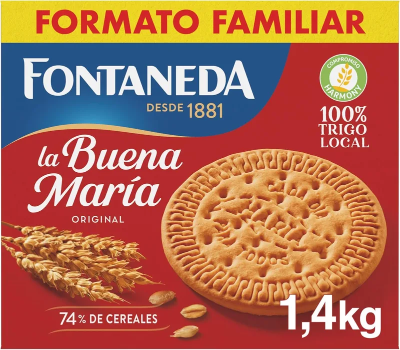 Fontaneda ▫️ La Buena Maria Biscoitos, feitos para toda a família, Biscoitos estaladiços, 1,4 kg