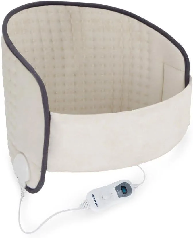 Orbegozo ▫️ AHL 2000 - Almofada elétrica lombar, capa lavável, 3 níveis de potência, comando com ecrã LCD, desligamento automático de segurança, 100 W