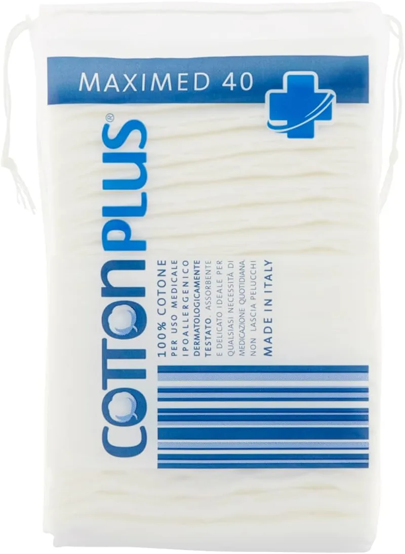Cottonplus ▫️ Cotton Plus Maximed - Discos pré-cortados, embalagem de 40 unidades, 58 g