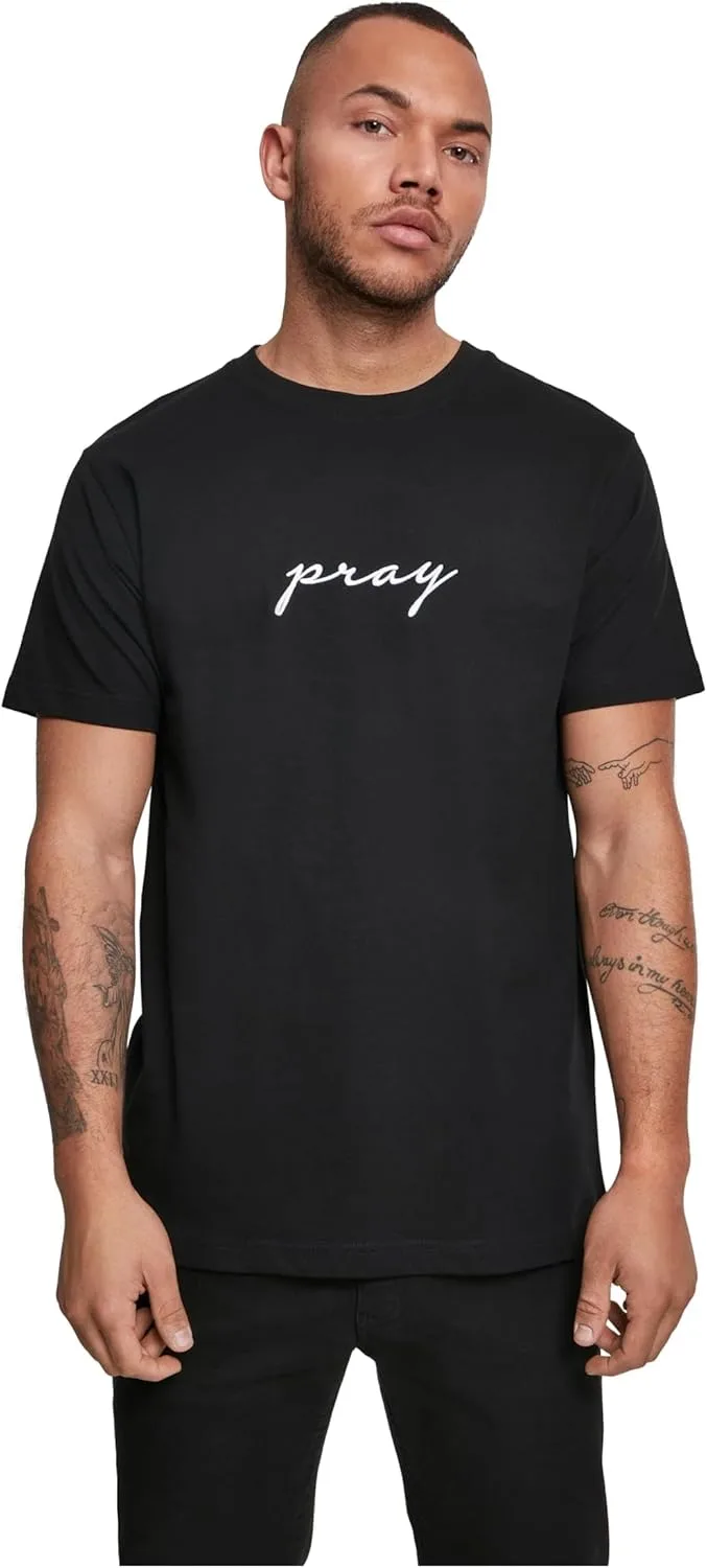 Mister Tee ▫️ Mt887-pray Emb tee T-Shirt para homem