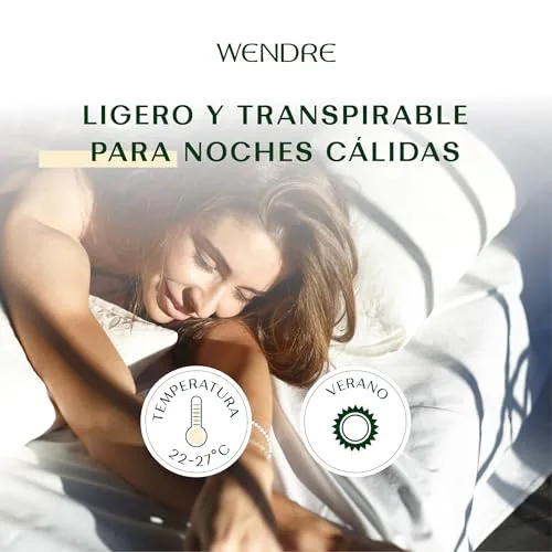 Wendre ▫️ Edredão de Verão 200x220 cm – Leve, 150 g/m², respirável 2
