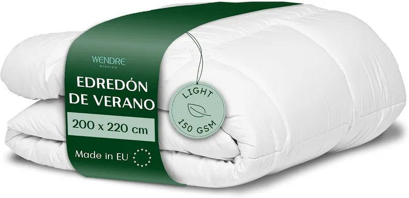 Wendre ▫️ Edredão de Verão 200x220 cm – Leve, 150 g/m², respirável