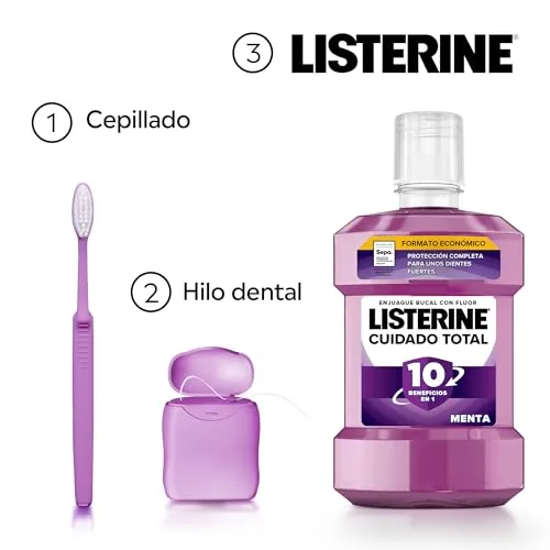Listerine ▫️ Cuidado Total - Elixir Bucal com Flúor, 1 L, 2 unidades 5