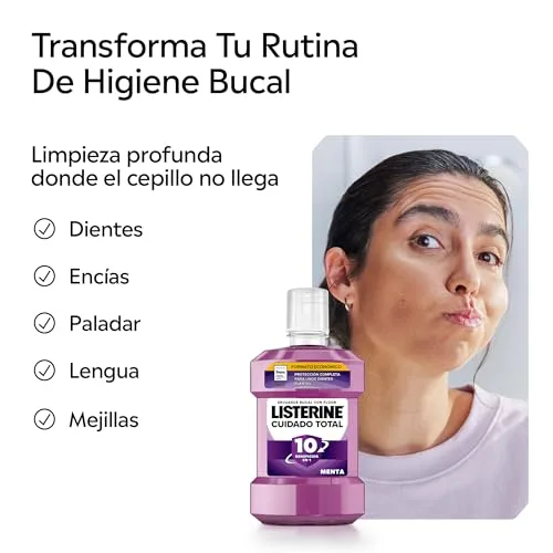 Listerine ▫️ Cuidado Total - Elixir Bucal com Flúor, 1 L, 2 unidades 6
