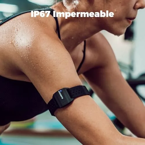 CooSpo ▫️ Pulseira com sensor ótico de frequência cardíaca, Bluetooth 4.0 e Ant+, compatível com iFit, Polar, Strava, Wahoo, Garmin e Peloton 2