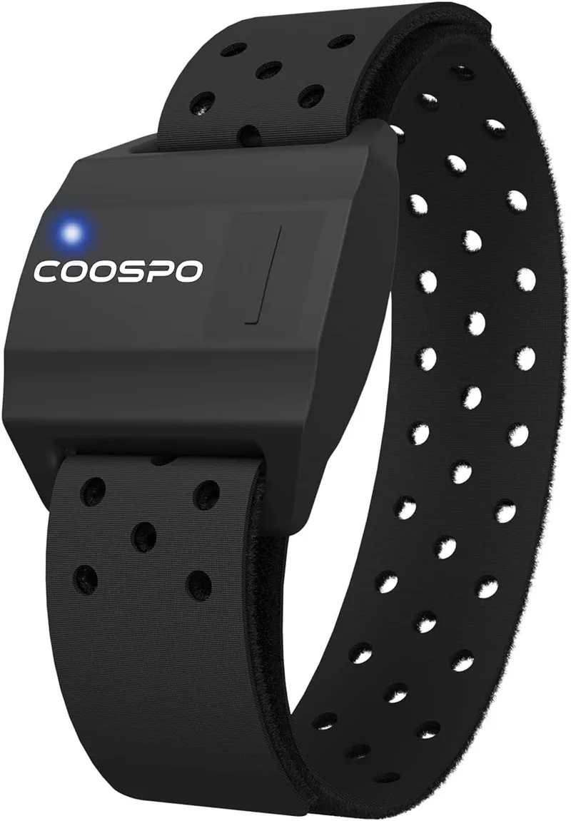 CooSpo ▫️ Pulseira com sensor ótico de frequência cardíaca, Bluetooth 4.0 e Ant+, compatível com iFit, Polar, Strava, Wahoo, Garmin e Peloton