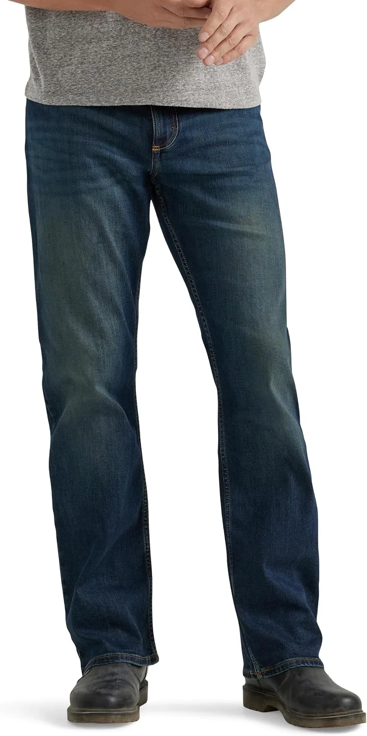 Wrangler Authentics ▫️ Calças de ganga com corte relaxado e perna larga para homem