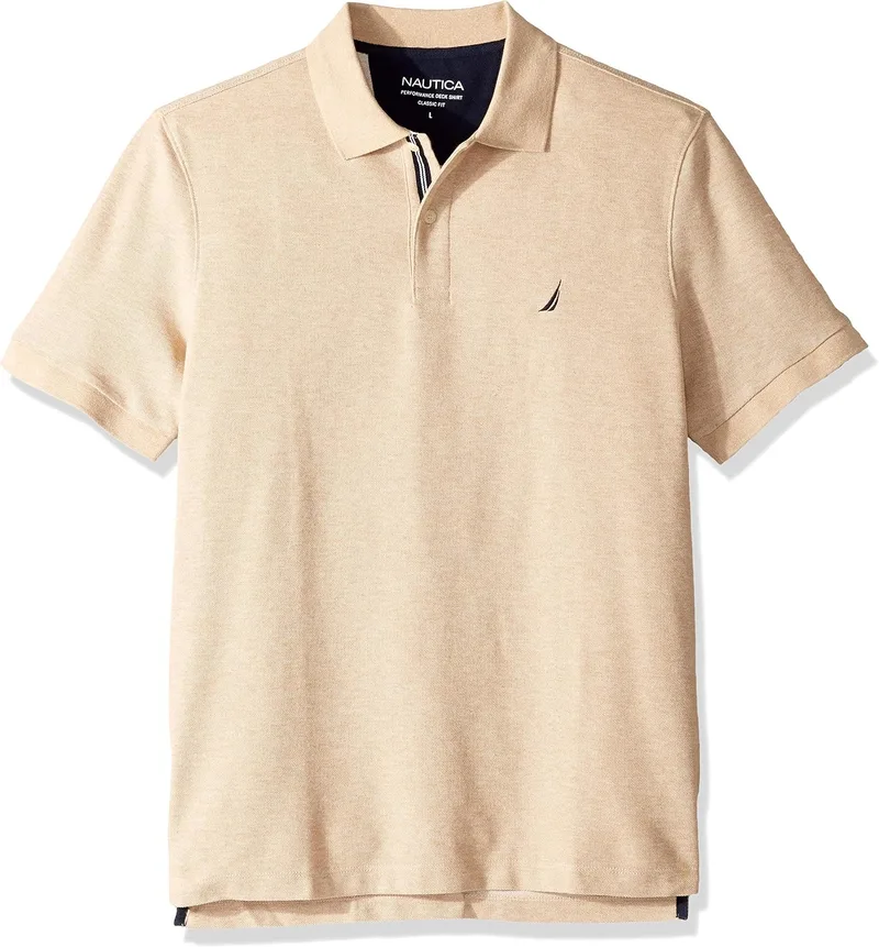 Nautica ▫️ Camisa polo Performance Pique, mate, para homem