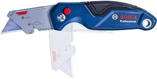 Bosch Professional ▫️ Canivete dobrável universal com compartimento para lâminas e cabo metálico (inclui 3 blisters) - Conjunto exclusivo da Amazon 3