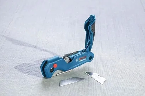 Bosch Professional ▫️ Canivete dobrável universal com compartimento para lâminas e cabo metálico (inclui 3 blisters) - Conjunto exclusivo da Amazon 4