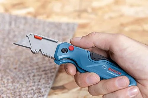 Bosch Professional ▫️ Canivete dobrável universal com compartimento para lâminas e cabo metálico (inclui 3 blisters) - Conjunto exclusivo da Amazon 6