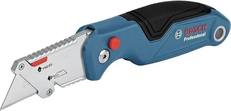 Bosch Professional ▫️ Canivete dobrável universal com compartimento para lâminas e cabo metálico (inclui 3 blisters) - Conjunto exclusivo da Amazon