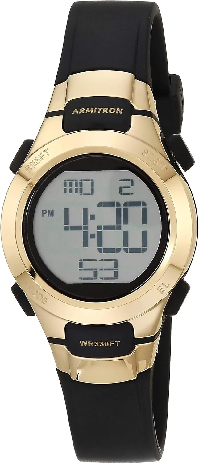 Armitron Sport ▫️ Relógio para mulher, com cronógrafo digital e bracelete em resina
