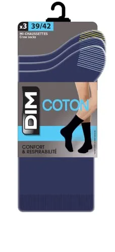 Dim ▫️ Men - Meias de algodão «Mix & Match» (3 pares) | Conforto e respirabilidade | Estilo discreto bicolor 2