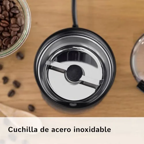 Bosch ▫️ Moedor de café elétrico, 180 W, capacidade de 75 gramas, preto, TSM6A013B 4