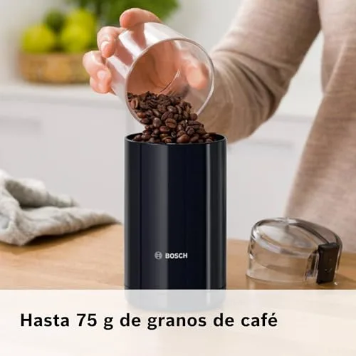 Bosch ▫️ Moedor de café elétrico, 180 W, capacidade de 75 gramas, preto, TSM6A013B 5