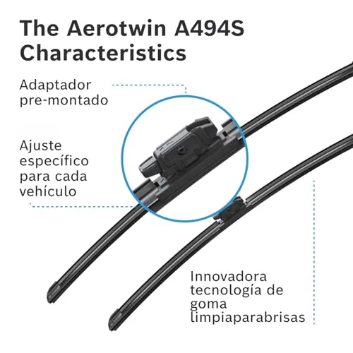 Bosch ▫️ Lâmina de limpa-para-brisas Aerotwin ­A494S dianteira 3397014494 6