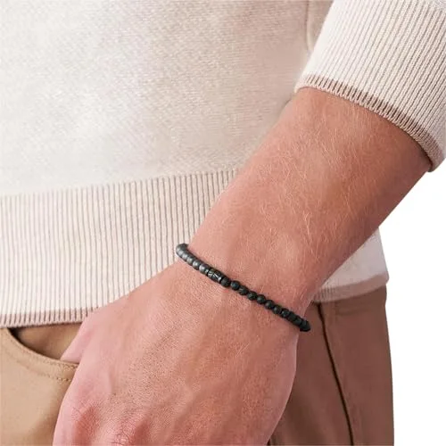 Fossil ▫️ Pulseira Vintage Casual para homem, em pele ou aço, com fecho tipo lagosta ou dobrável 2