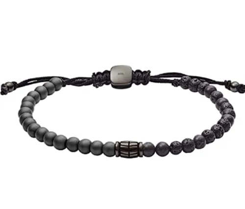Fossil ▫️ Pulseira Vintage Casual para homem, em pele ou aço, com fecho tipo lagosta ou dobrável 4