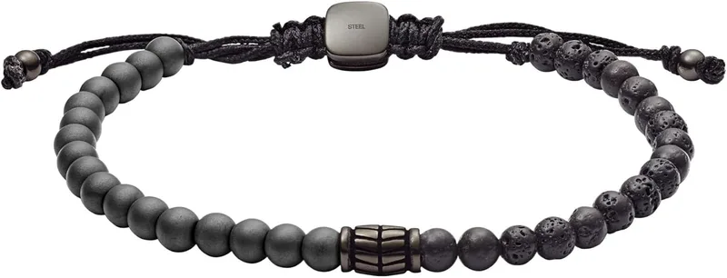 Fossil ▫️ Pulseira Vintage Casual para homem, em pele ou aço, com fecho tipo lagosta ou dobrável