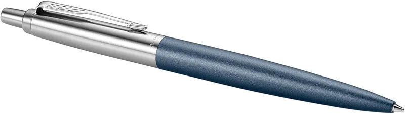PARKER ▫️ Caneta esferográfica Jotter XL, acabamento cromado, ponta média, tinta azul, em estojo de presente, cor azul mate Primrose, 1 unidade (embalagem de 1)