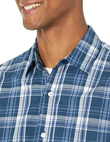 Amazon Essentials ▫️ Camisa informal de popelina de manga curta para homem 4