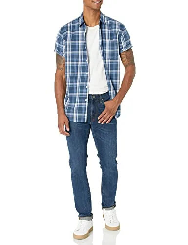 Amazon Essentials ▫️ Camisa informal de popelina de manga curta para homem 5