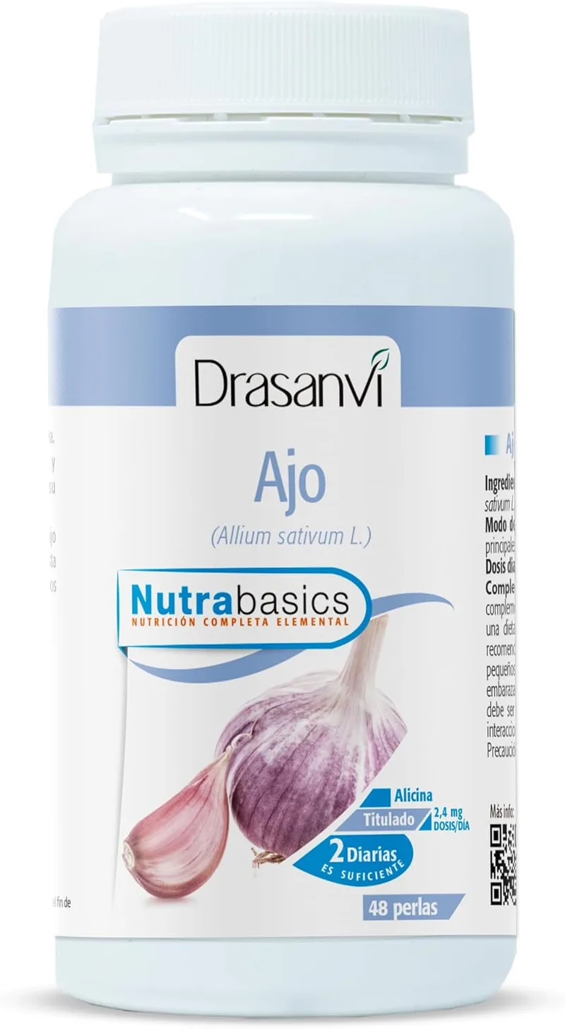 Drasanvi ▫️ Alho Macerado 1000 mg Nutrabasics Saúde Cardiovascular 48 Cápsulas