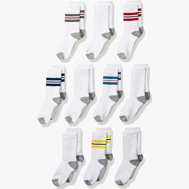 Amazon Essentials ▫️ Meias desportivas acolchoadas de algodão para crianças