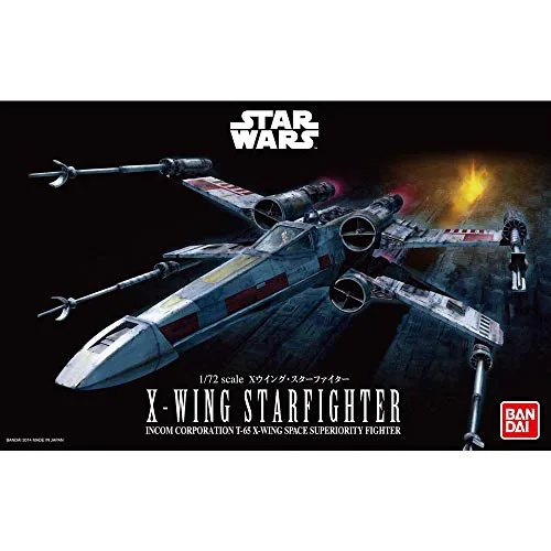 Revell ▫️ GmbH 01200/1200 Bandai 01200 1:72 X-Wing Starfighter Kit de plástico Modelo Star Wars Luke Skywalker, Multicolorido, 1/72 2