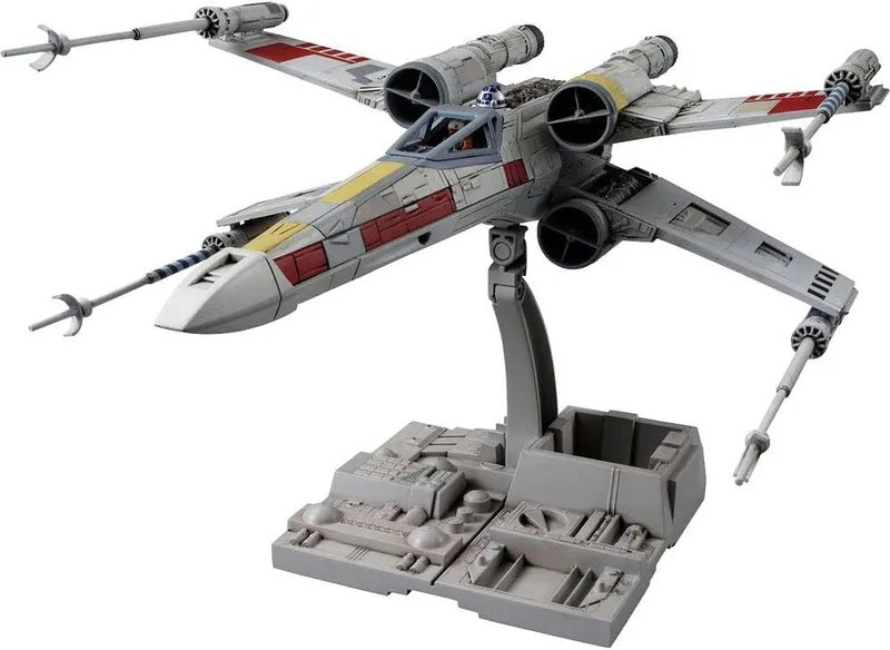 Revell ▫️ GmbH 01200/1200 Bandai 01200 1:72 X-Wing Starfighter Kit de plástico Modelo Star Wars Luke Skywalker, Multicolorido, 1/72