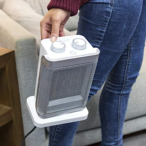 Cecotec ▫️ Aquecedor de banheiro cerâmico Ready Warm 6100 Ceramic Rotate. Oscilante, 1500 W, termóstato regulável, 3 modos, proteção contra sobreaquecimento e contra tombamento, 25 m² 5