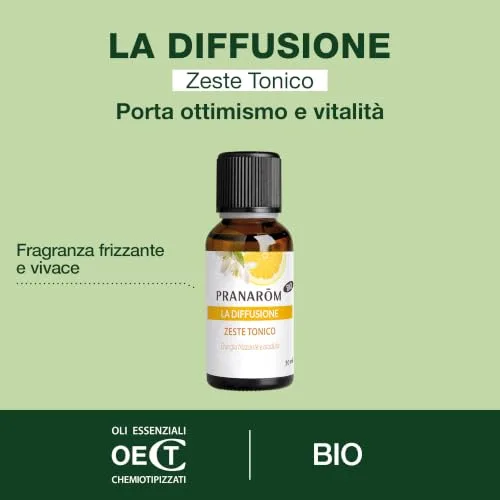 PRANAROM ▫️ Óleo Essencial Cítrico Tonificante BIO para difusão 30 ml – Energia 2